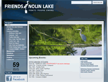 Tablet Screenshot of friendsofnolinlake.org